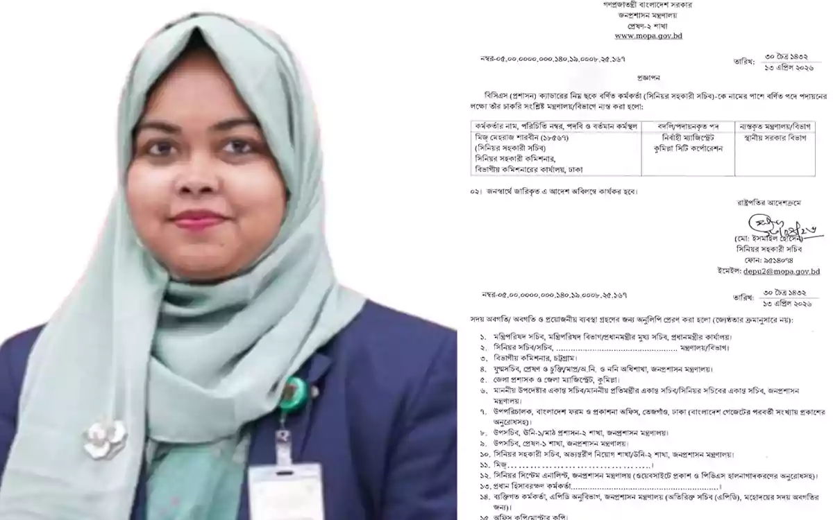 Rising Cumilla -Comilla City Corporation appoints first executive magistrate