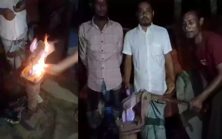 Rising Cumilla - Fire breaks out at a new tubewell in Noakhali S Son S A match 2 lit