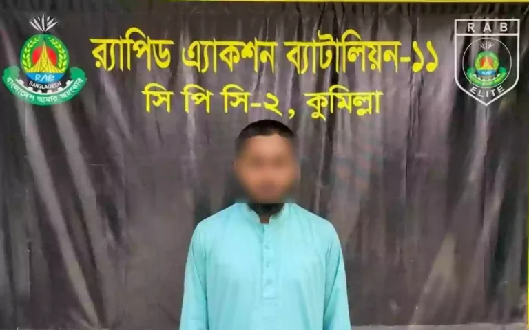 Rising Cumilla - Madrasa teacher arrested for raping 11-year-old girl in launch cabin in Chandpur