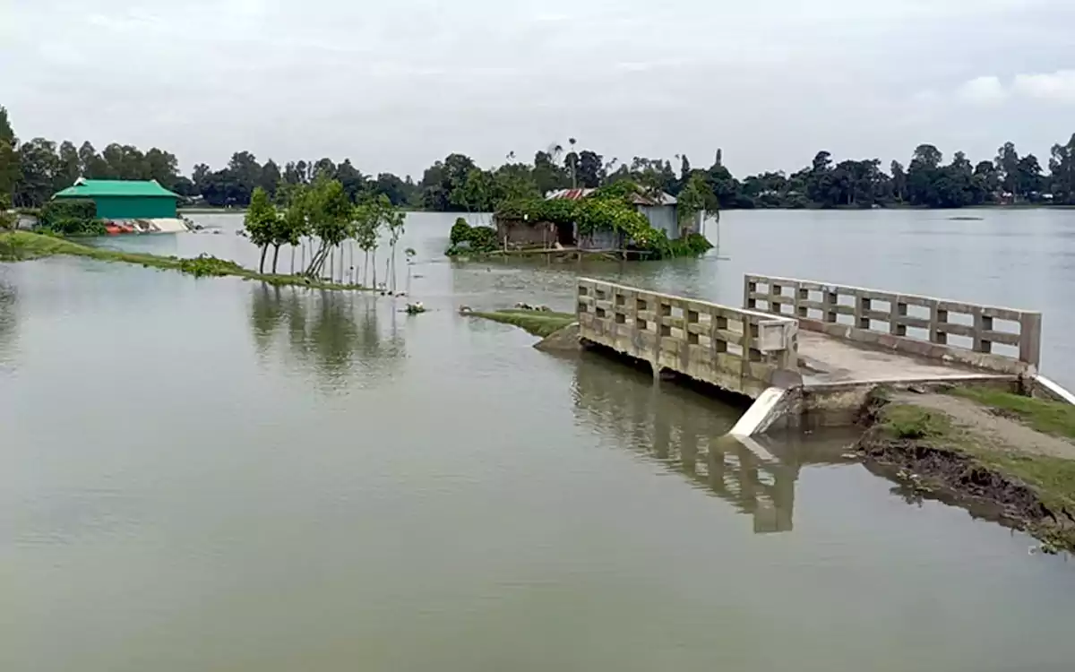 Rising Cumilla - River water level above danger level