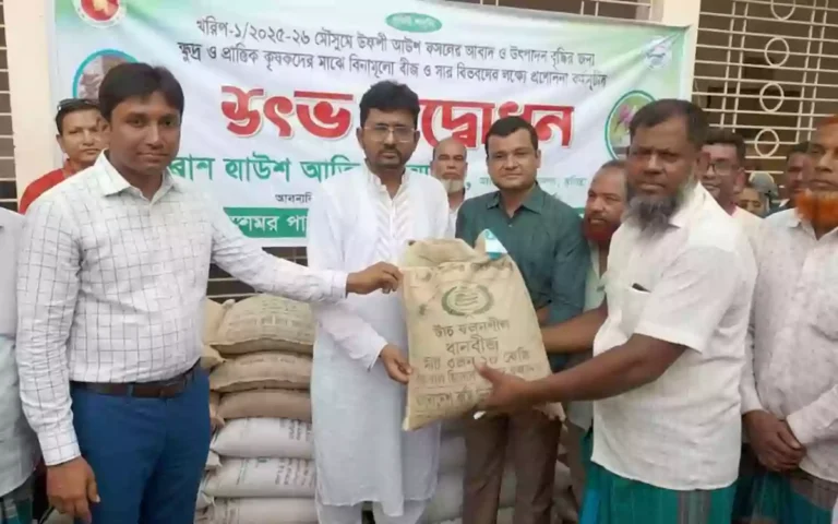 Rising Cumilla - Seed and fertilizer distribution program inaugurated among 13,000 farmers in Chandina, Comilla