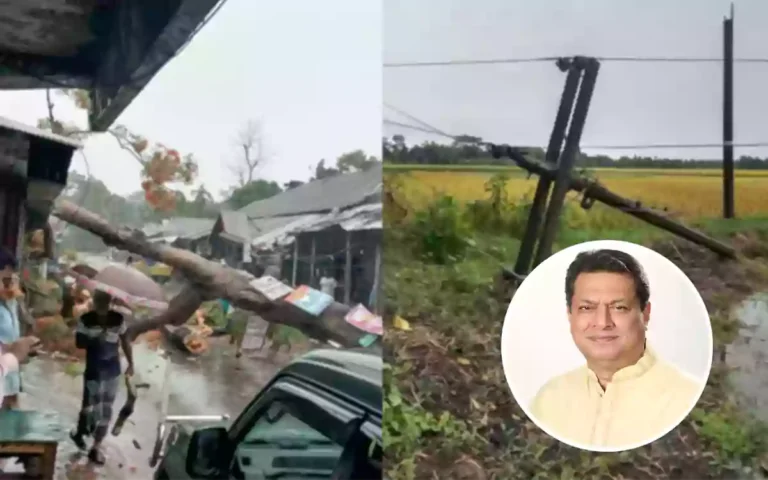 RisingCumilla - Power outage in Barura, Comilla due to Kalbaisakhi and rain, minister assures quick solution
