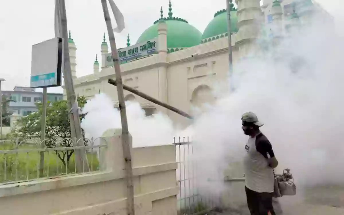 ডেঙ্গু ঠেকাতে কুমিল্লা নগরীর বিভিন্ন এলাকায় মশক নিধন অভিযান
