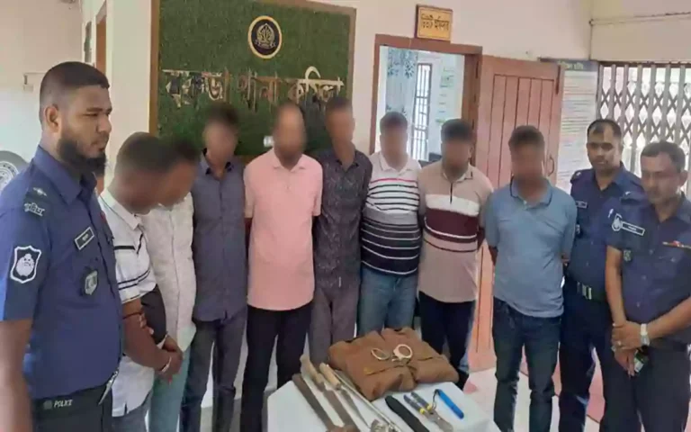 Rising Cumilla - 8 arrested in Comilla's Barura for preparing to commit robbery disguised as DB