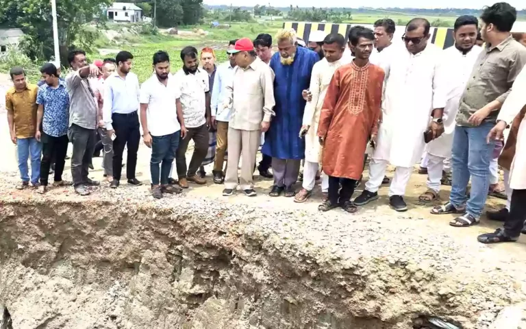 Rising Cumilla - MP from Brahmanbaria-5 constituency inspects rain-damaged Nabinagar-Ashuganj road