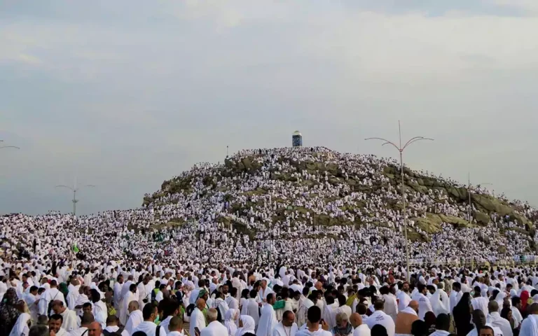 Rising Cumilla - Muslims at Hajj gather on Mount Arafat