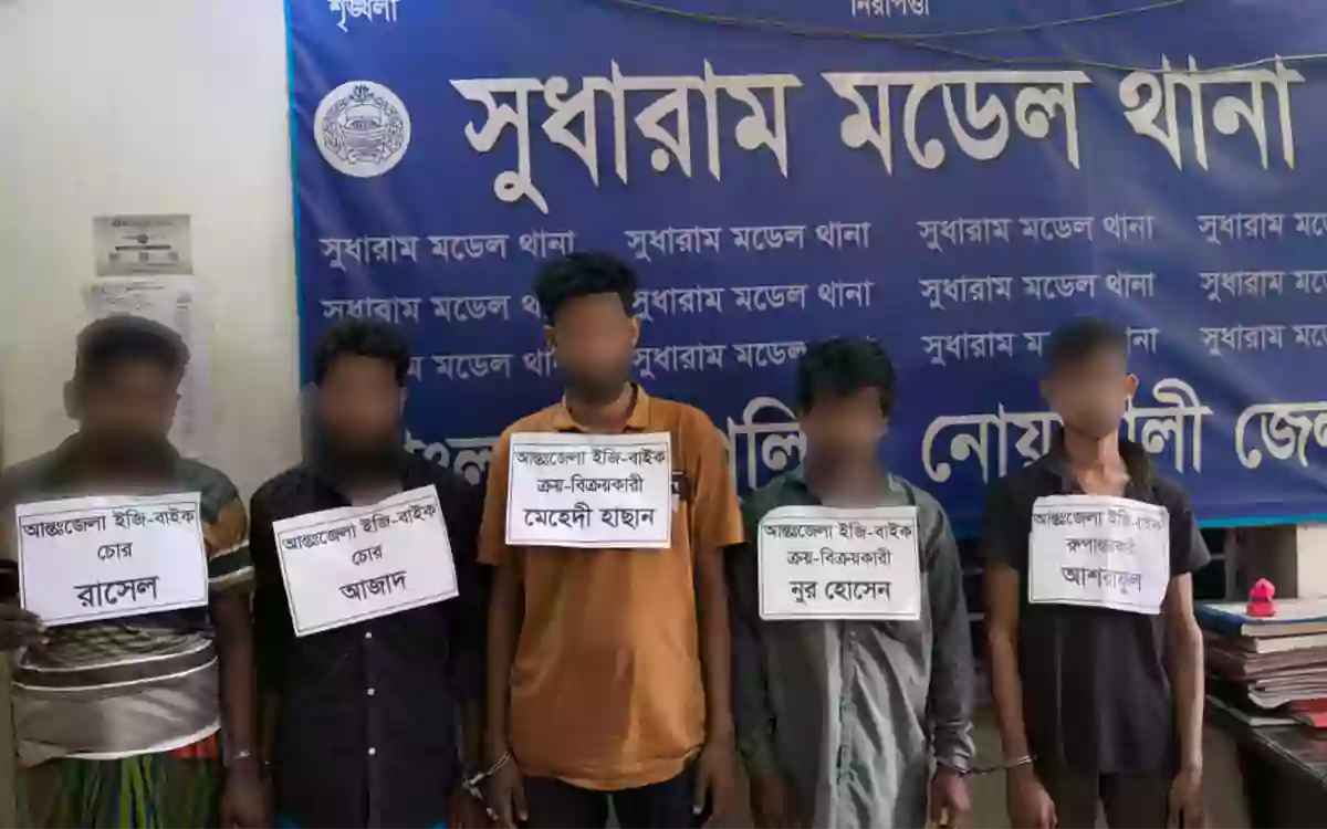 Rising Cumilla - Stolen autorickshaws were being sold in a garage, 5 people arrested
