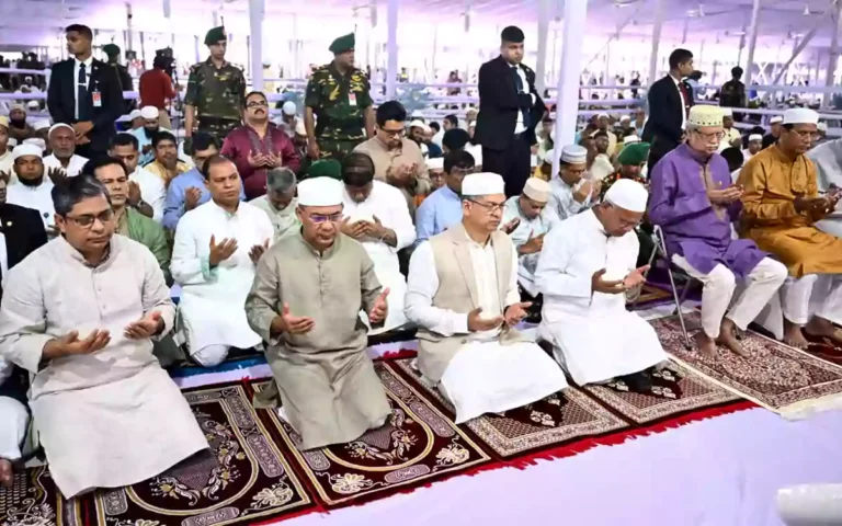 Rising Cumilla - President, Prime Minister offer Eid prayers at National Eidgah