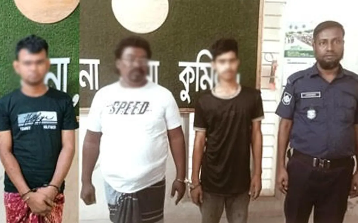 চান্দিনায় মোবাইল কোর্টের অভিযান ও ওয়ারেন্টভুক্ত আসামিসহ গ্রেফতার ৩