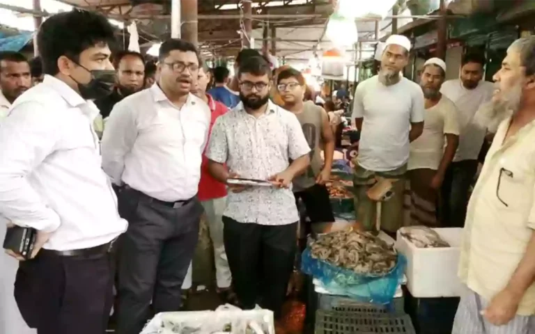 Rising Cumilla - 142 kg of jelly-mixed shrimp seized in Noakhali, two traders fined