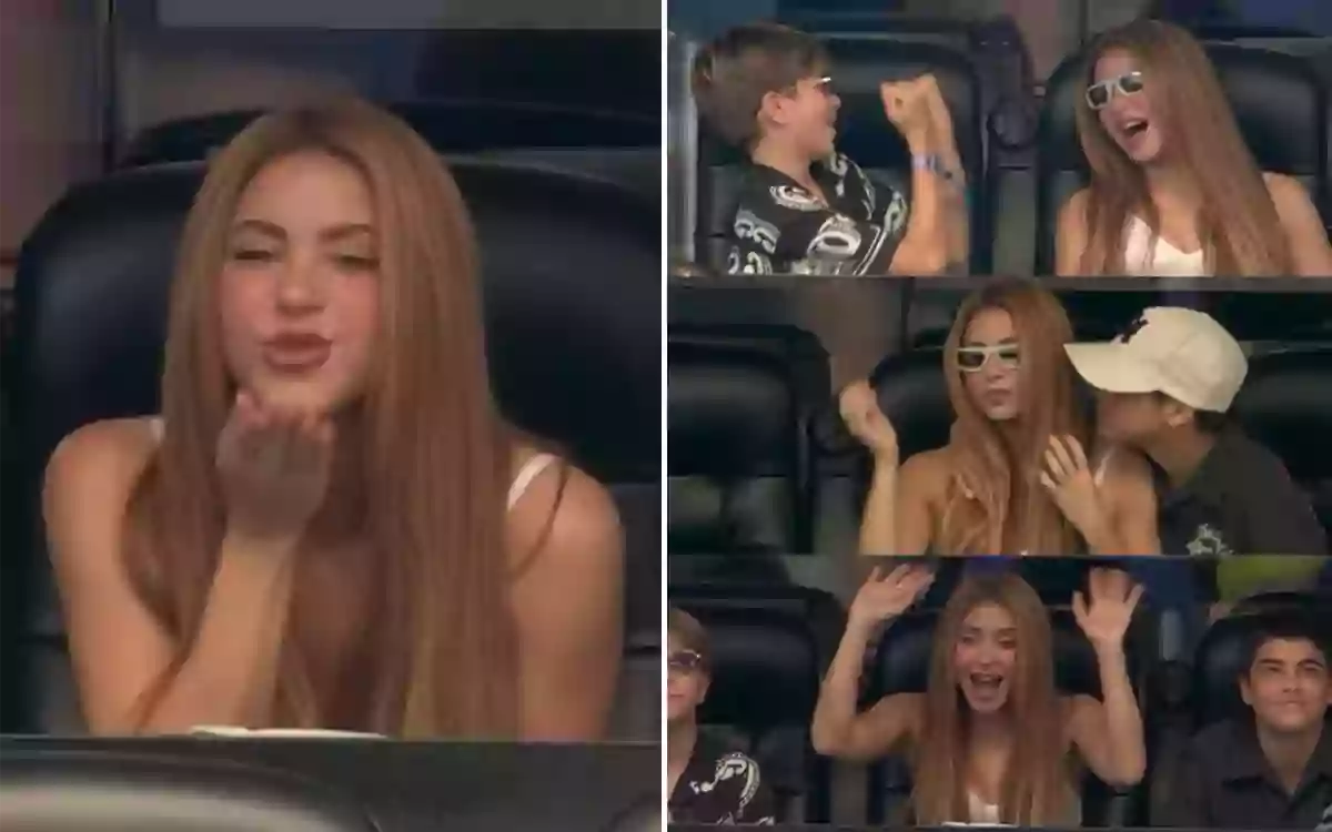 Rising Cumilla - Shakira and her son's affectionate moment caught the attention of fans in the gallery at the football match