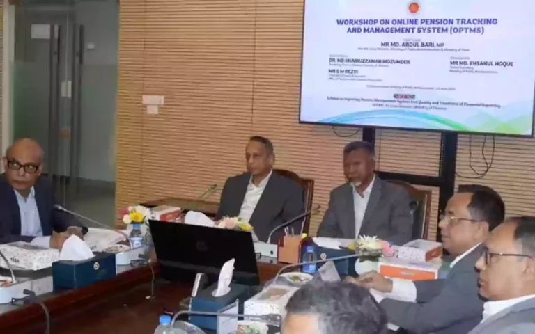 RisingCumilla -Government is introducing OPTMS to reduce pension suffering- State Minister for Public Administration