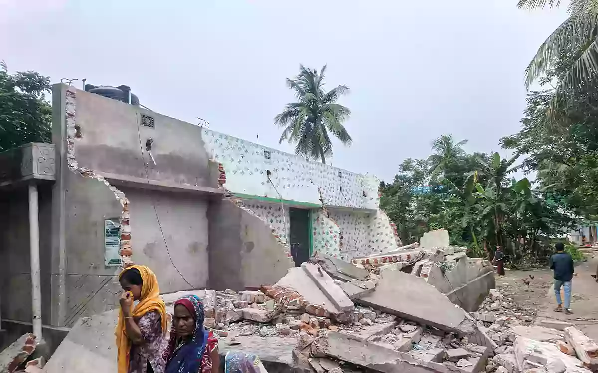 RisingCumilla - Illegal establishment eviction drive in Nasirnagar, Brahmanbaria