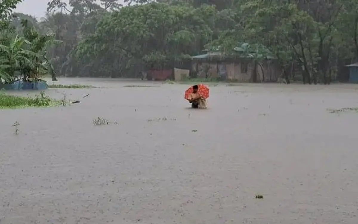 হাতিয়ায় জোয়ারের পানি-ভারী বর্ষণে উপকূল বিপর্যস্ত