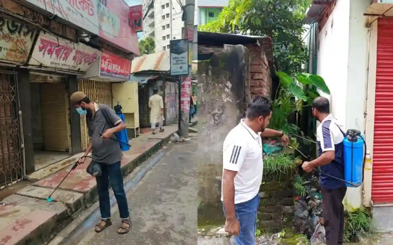 এডিস মশা নিয়ন্ত্রণে কুসিকের বিশেষ অভিযান, একাধিক ওয়ার্ডে লার্ভাসাইড প্রয়োগ