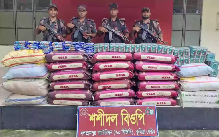 Rising Cumilla - Indian goods worth Tk 30 lakh seized at the Cumilla-Brahmanbaria border.