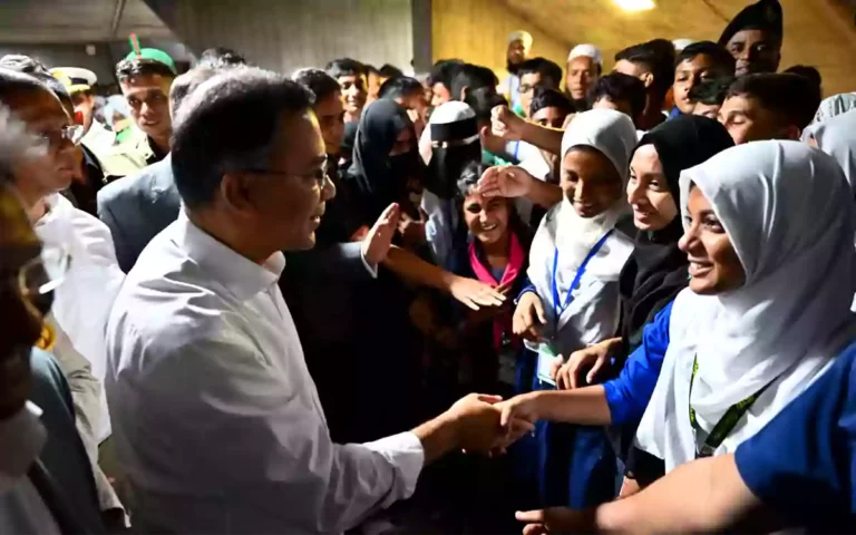 Rising Cumilla - Prime Minister meets students from Lalmai, Comilla, who came to watch the parliamentary session.