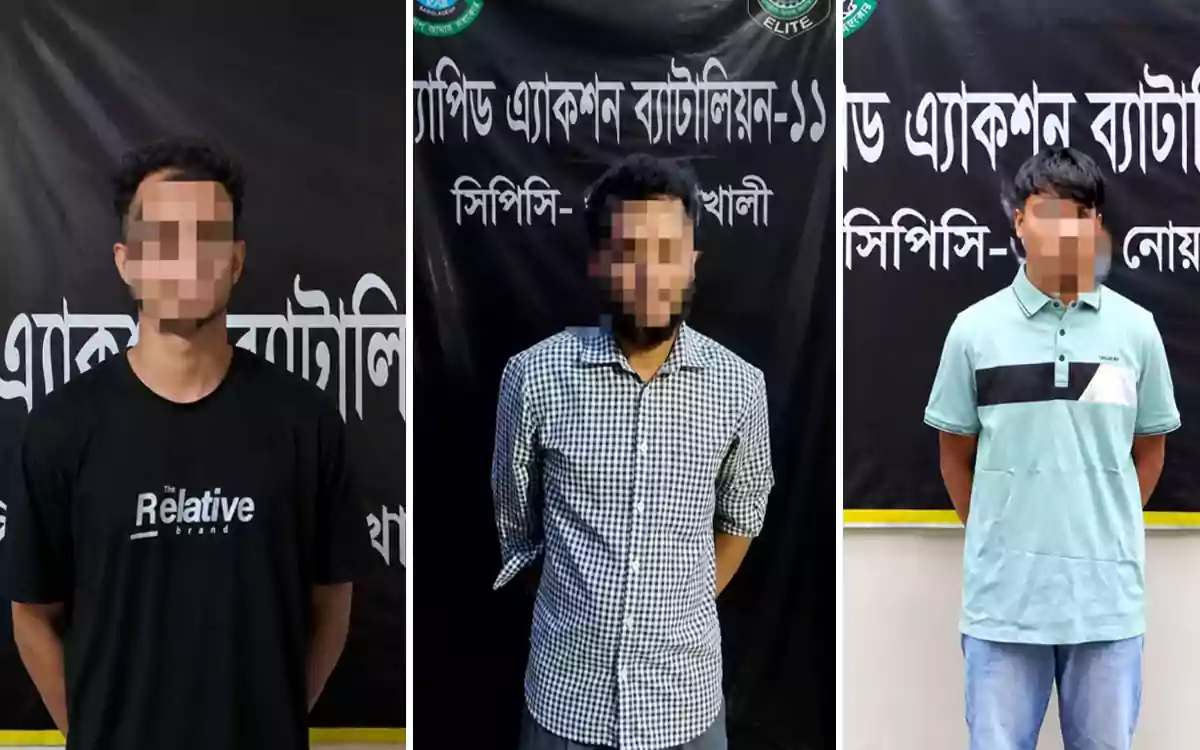 Rising Cumilla - Three arrested, including accused in two sensational murder cases in Noakhali