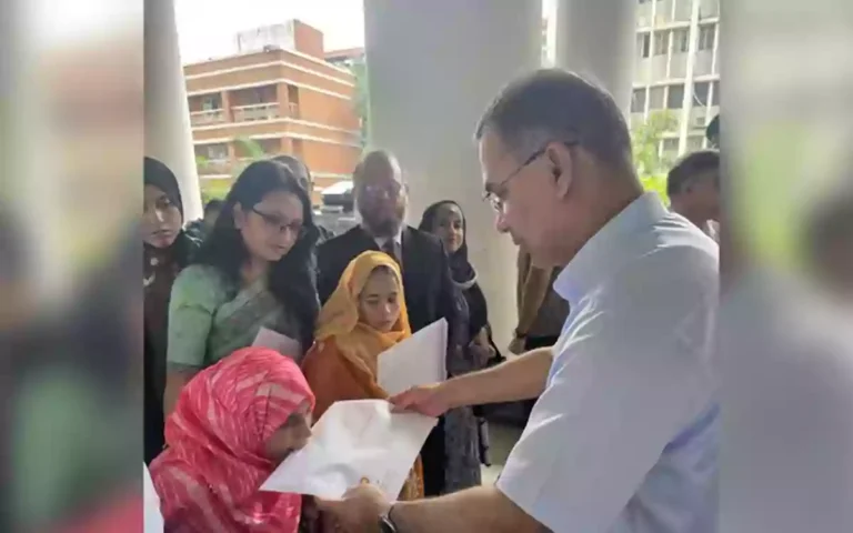 RisingCumilla - Prime Minister hands over appointment letters to three persons with disabilities.