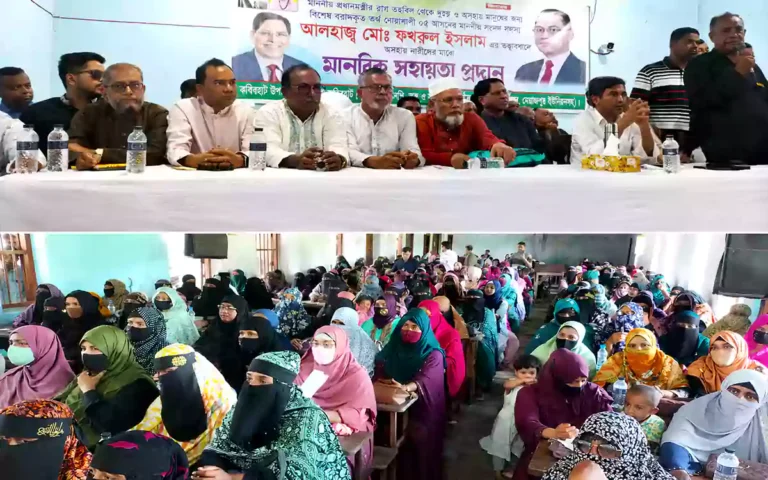 RisingCumilla -Smiles lit up the faces of 220 destitute women with the Prime Minister's assistance.