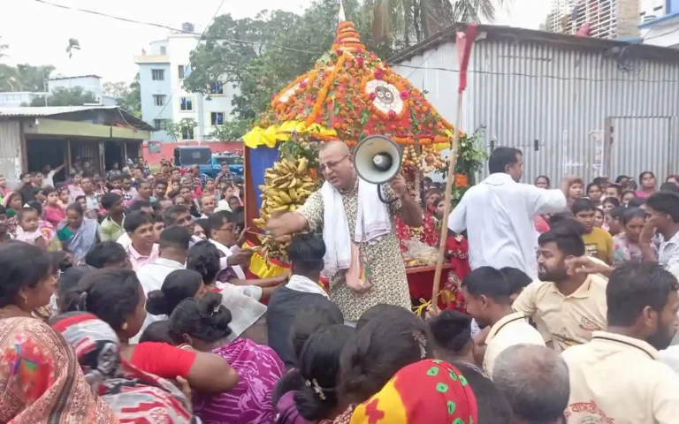 নবীনগরে ধর্মীয় ভাবগাম্ভীর্যে শ্রী শ্রী জগন্নাথ দেবের রথযাত্রা পালিত