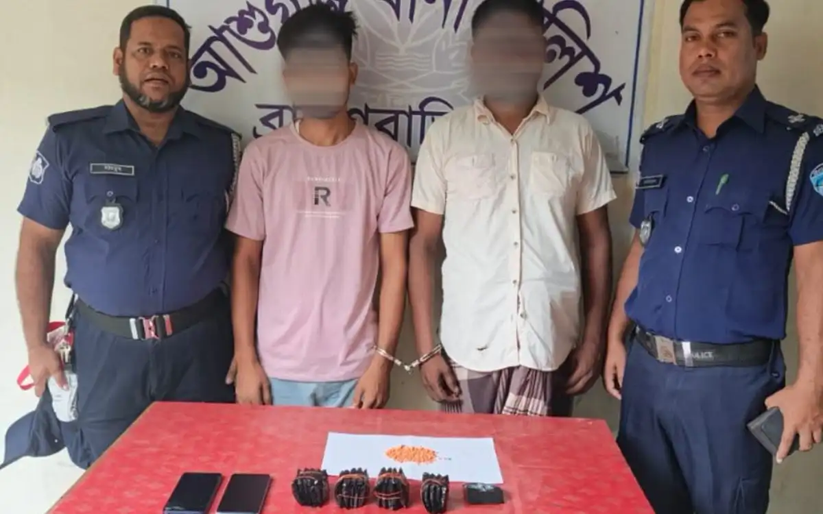 আশুগঞ্জে ৪ হাজার ইয়াবাসহ দুই মাদক কারবারি গ্রেপ্তার