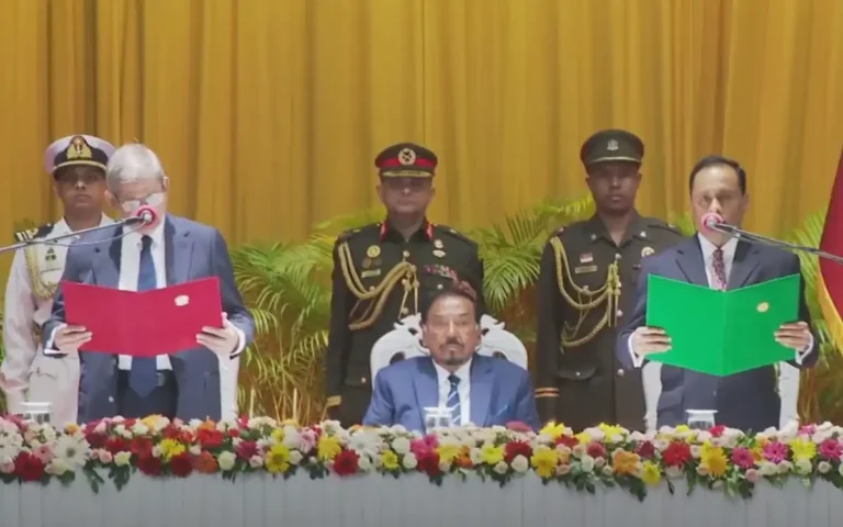 ২৩তম রাষ্ট্রপতি হিসেবে শপথ নিয়েছেন মির্জা ফখরুল ইসলাম আলমগীর