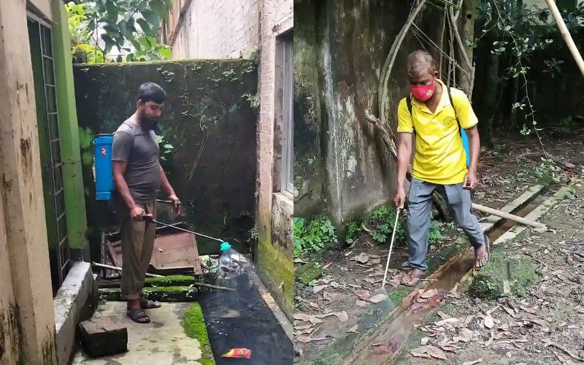 ডেঙ্গু প্রতিরোধে কুমিল্লা নগরীর বিভিন্ন এলাকায় মশক নিধন অভিযান