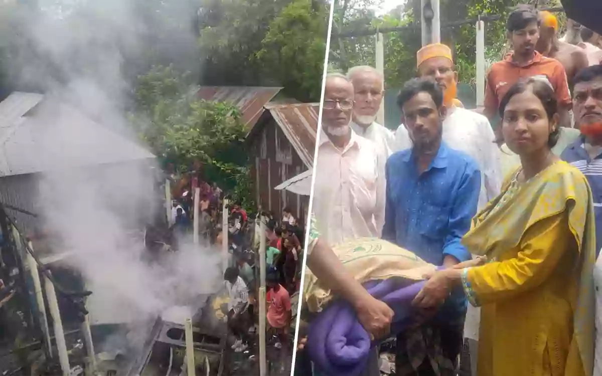 Rising Cumilla - A farmer lost everything to a fire in Brahmanpara