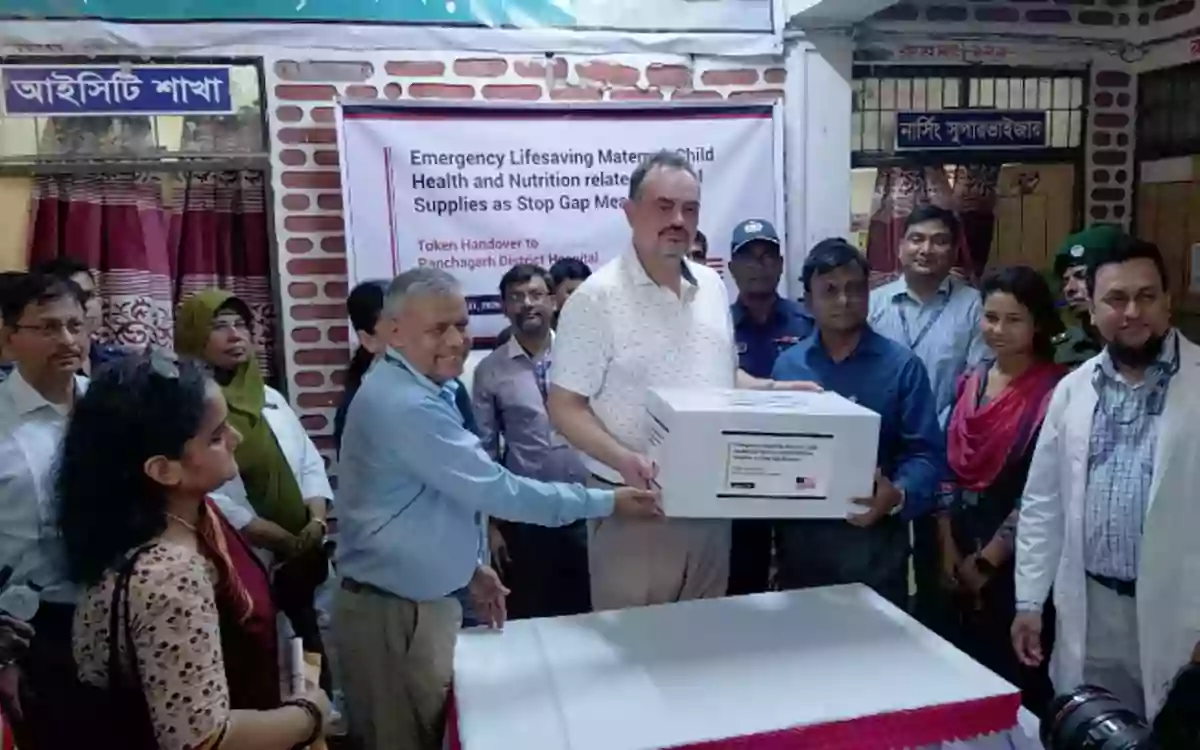 Rising Cumilla - US provides $2.4 million in medical assistance to Bangladeshs health sector.