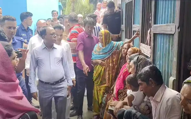 RisingCumilla - MP visits area affected by clashes in Titas