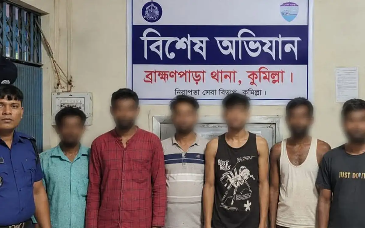ব্রাহ্মণপাড়ায় পুলিশের বিশেষ অভিযান, ৬ জনের কারাদণ্ড