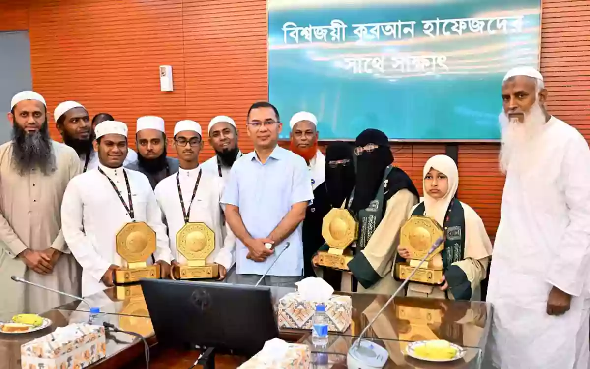 Prime Minister felicitates Hafizs who won international Quran competitions.