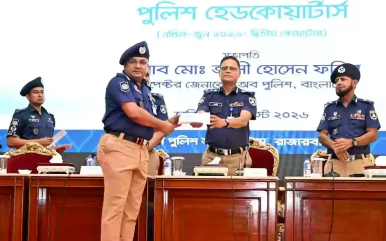 Rising Cumilla - Comillas Superintendent of Police received the award for excellence in nationwide arms and narcotics control and law enforcement.