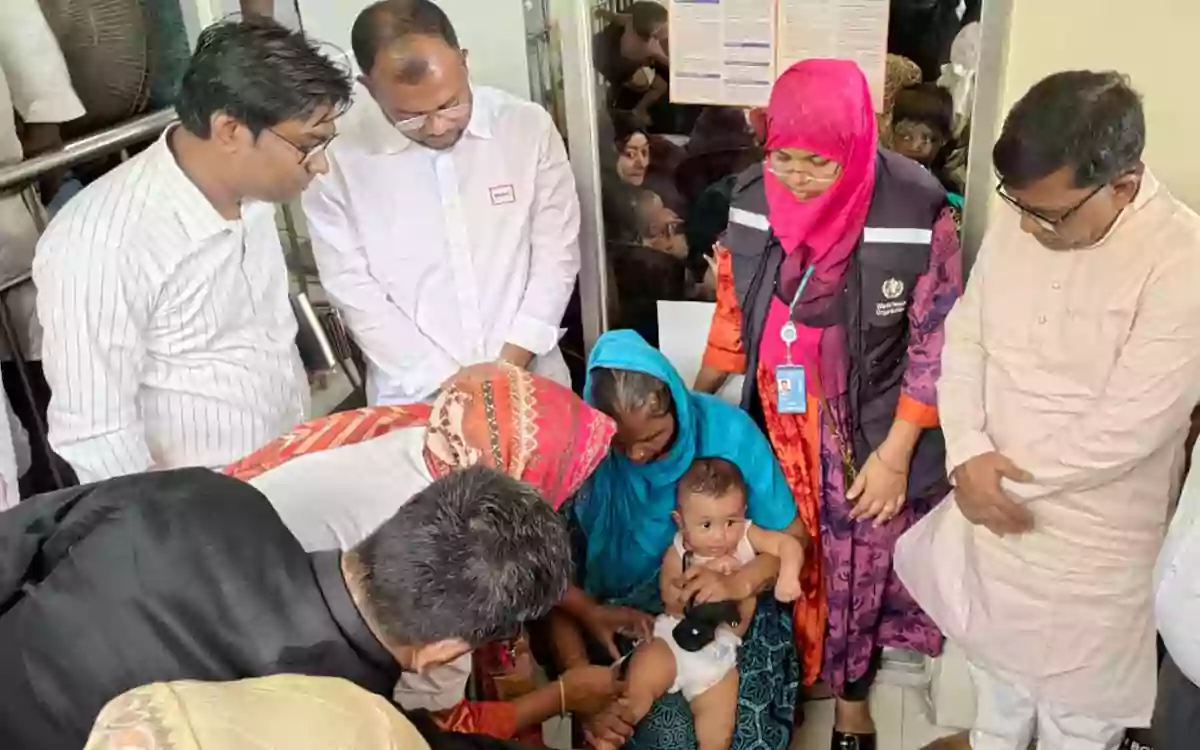 Rising Cumilla - Measles-rubella vaccination coverage has exceeded targets nationwide, 48,000 children in Cumilla City have received the vaccine.