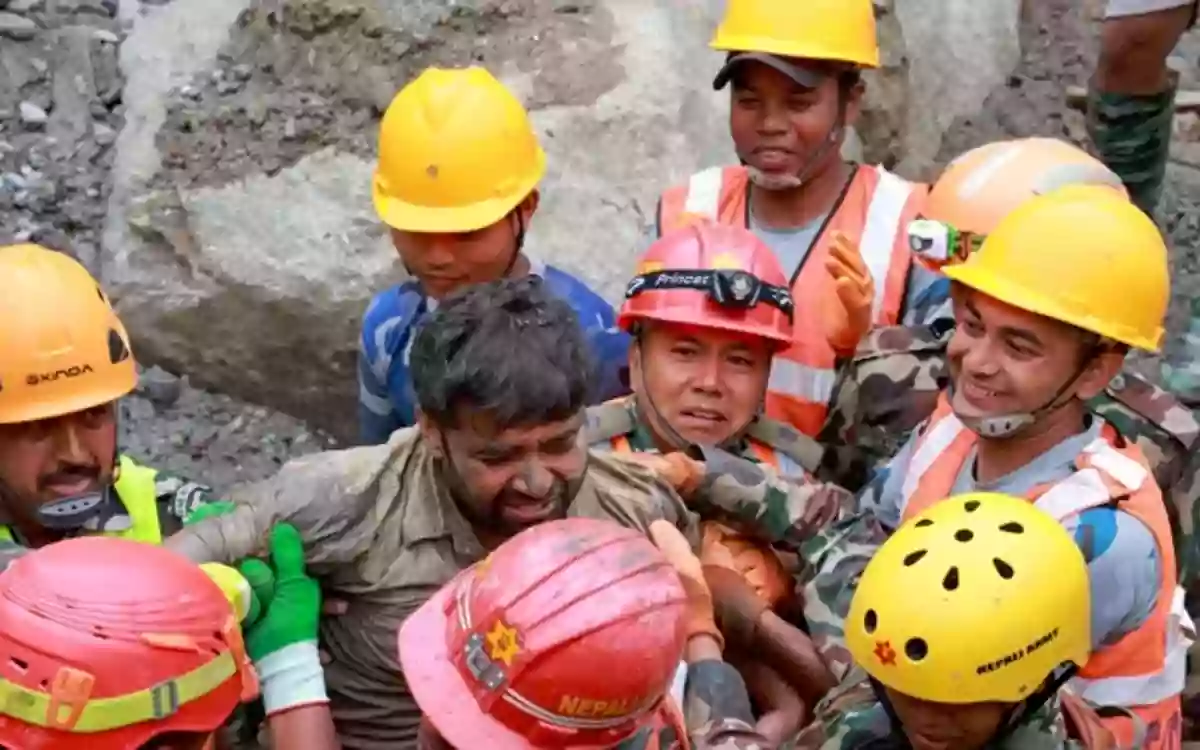Rising Cumilla - Two workers rescued alive from a collapsed tunnel in Nepal after nine days