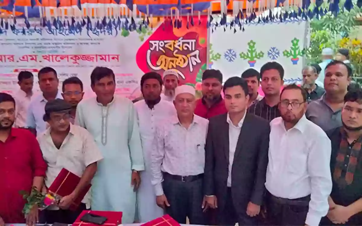 Rising Cumilla -Civic reception held in Homna, Comilla, for Farrukh Ahmed, who successfully qualified as an Assistant Commissioner in the 45th BCS examination.