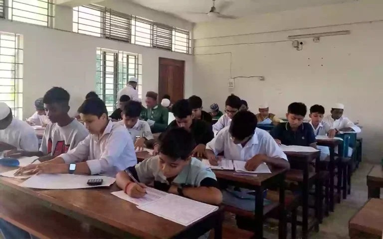 RisingCumilla -Students from various educational institutions participated in the Kishorkantho merit scholarship examination in Lakhai, Habiganj.